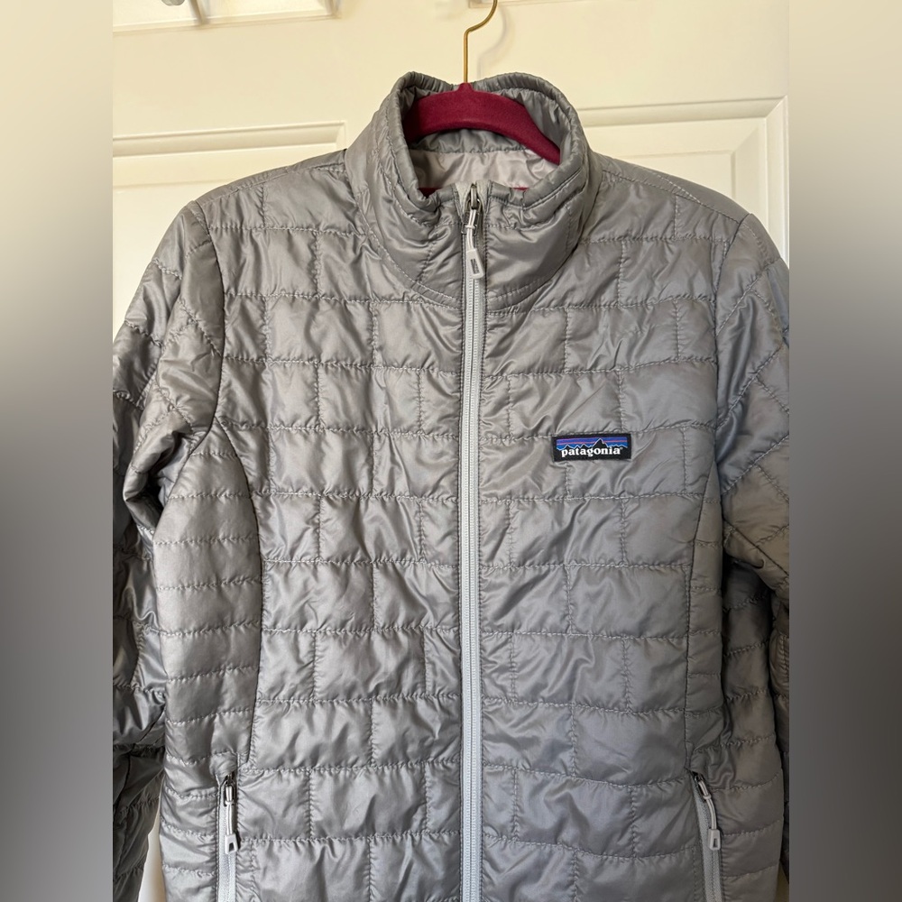 Patagonia Women’s Nano Puff Zip Jacket Size S Gray Lightweight - Picture 3 of 5